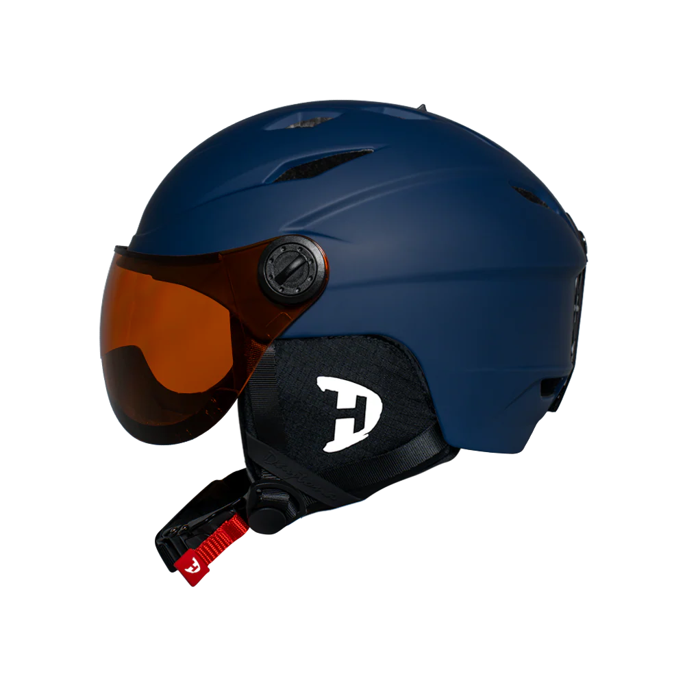 Daytona Carver Ski Helmet - Adjustable Ski Helmet for Men, Women & Youth - Dull Blue with Anti-Fog Visor - Image 11