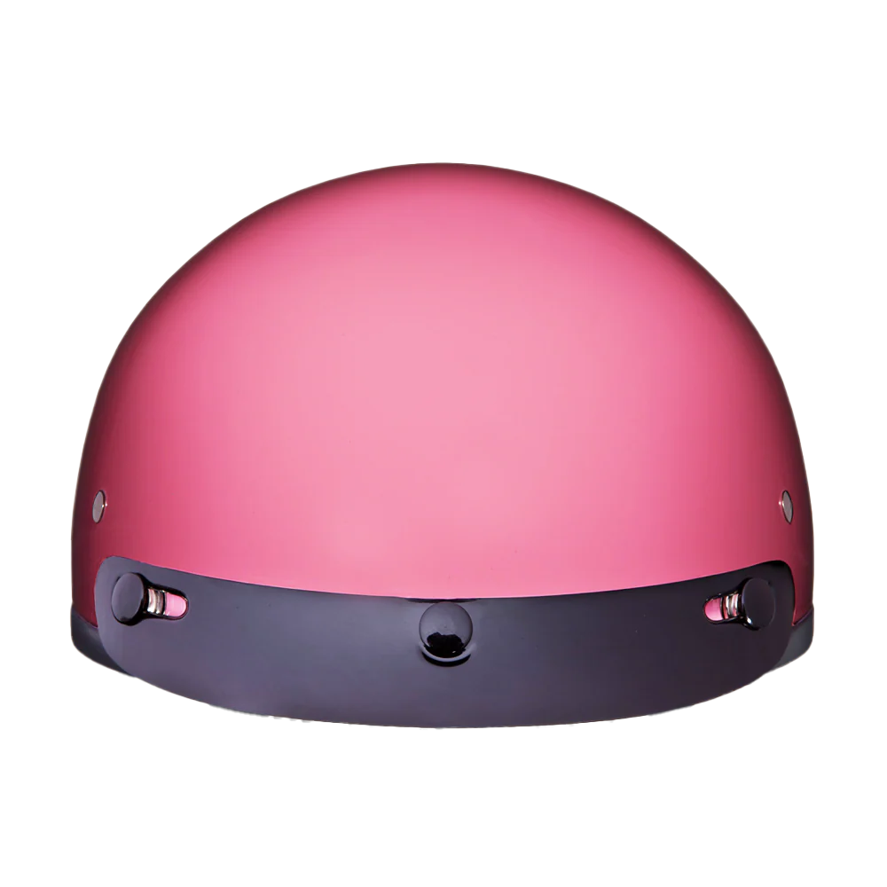DOT Approved Daytona Skull Cap Half Shell Motorcycle Helmet - Beanie Style for Motorcycles, Cruisers, Scooters, and Mopeds - Hi-Gloss Pink - Image 5