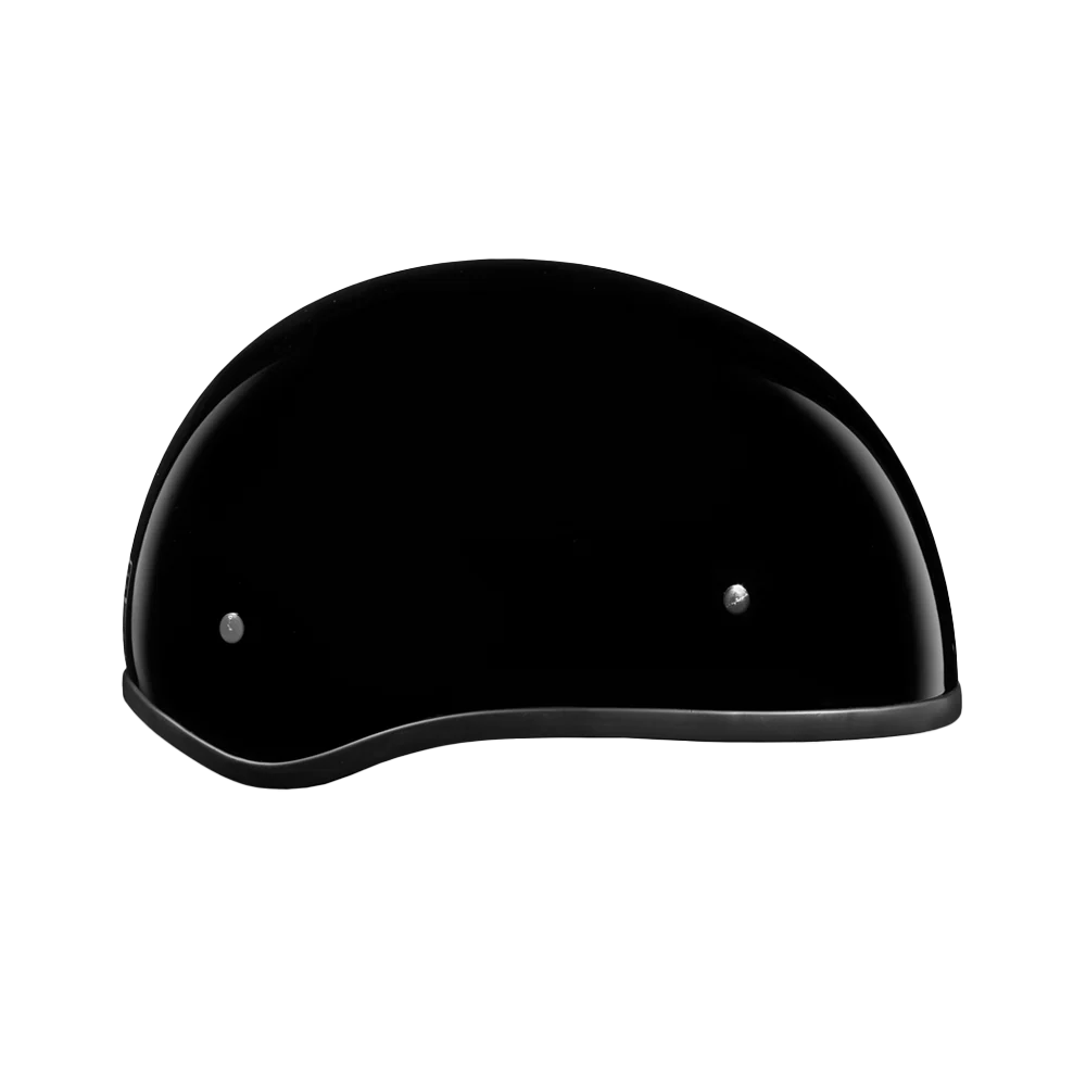 DOT Approved Daytona Skull Cap Half Shell Motorcycle Helmet - Beanie Style for Motorcycles, Cruisers, Scooters, and Mopeds W/O Visor- Hi-Gloss Black - Image 4