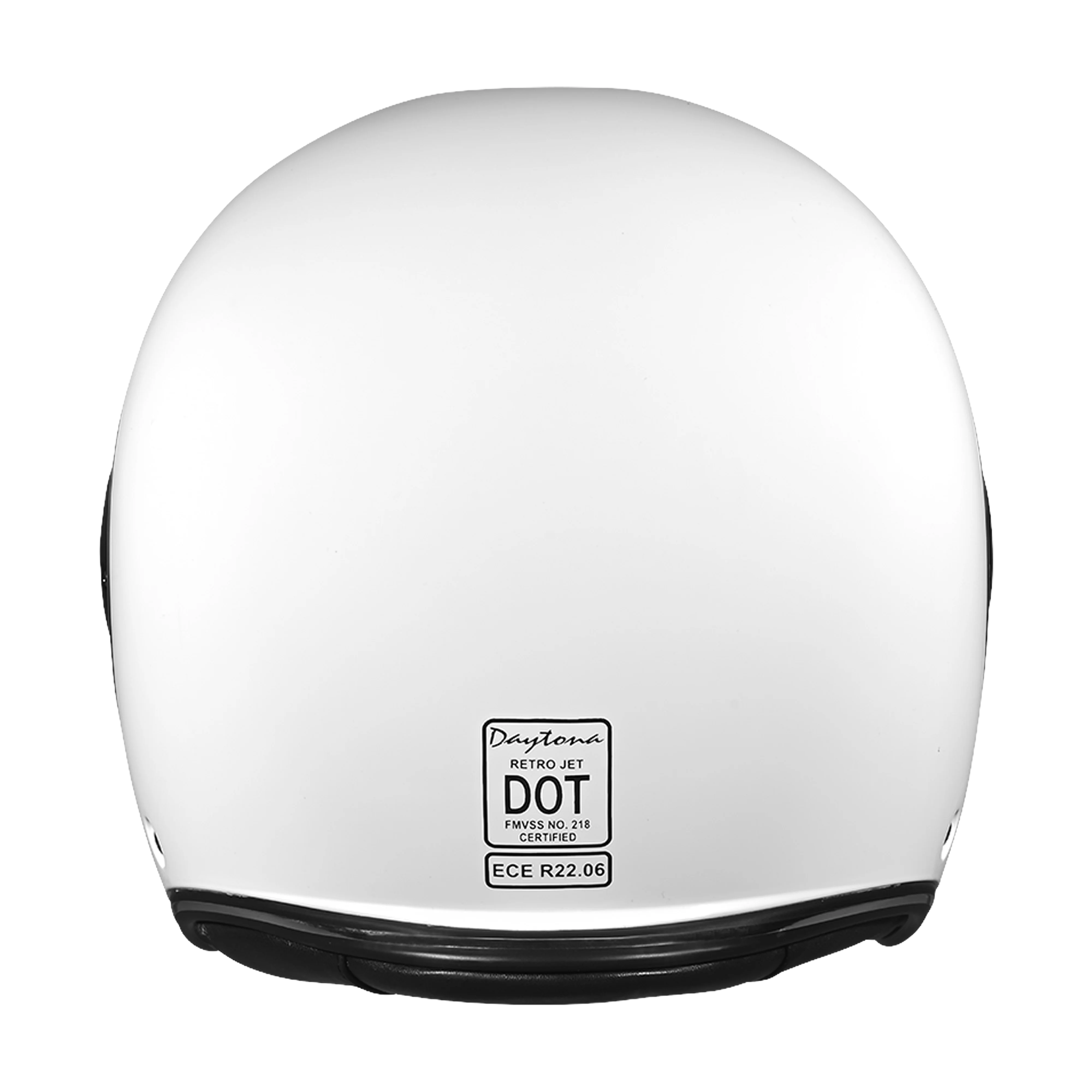 D.O.T. & ECE Daytona Retro Jet- Hi-Gloss White - Image 3