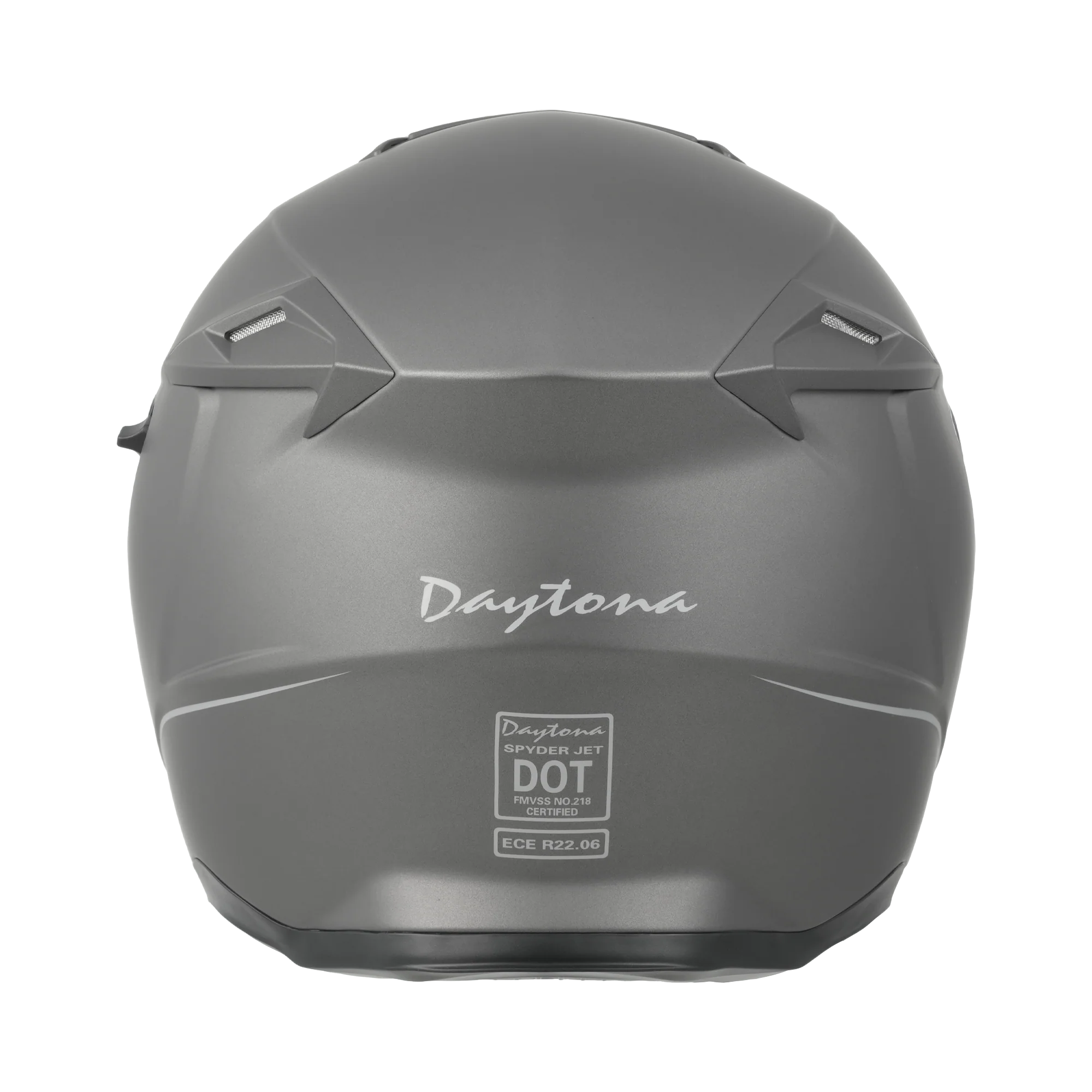 D.O.T. & ECE Daytona Spyder Jet- Gun Metal Grey Dull Metallic - Image 3
