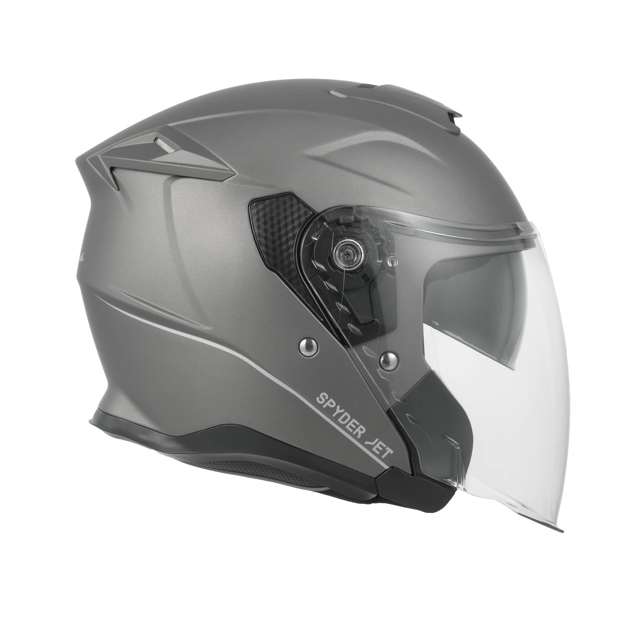D.O.T. & ECE Daytona Spyder Jet- Gun Metal Grey Dull Metallic - Image 4