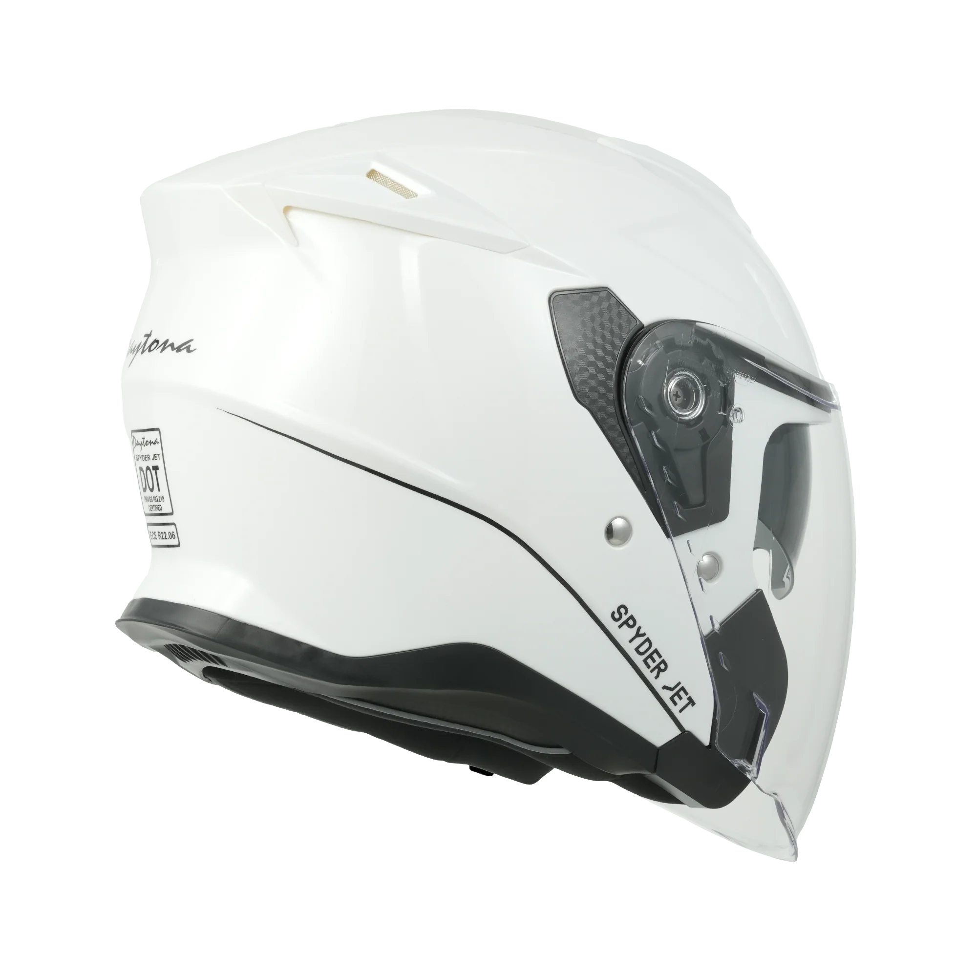 D.O.T. & ECE Daytona Spyder Jet- Hi-Gloss White - Image 5