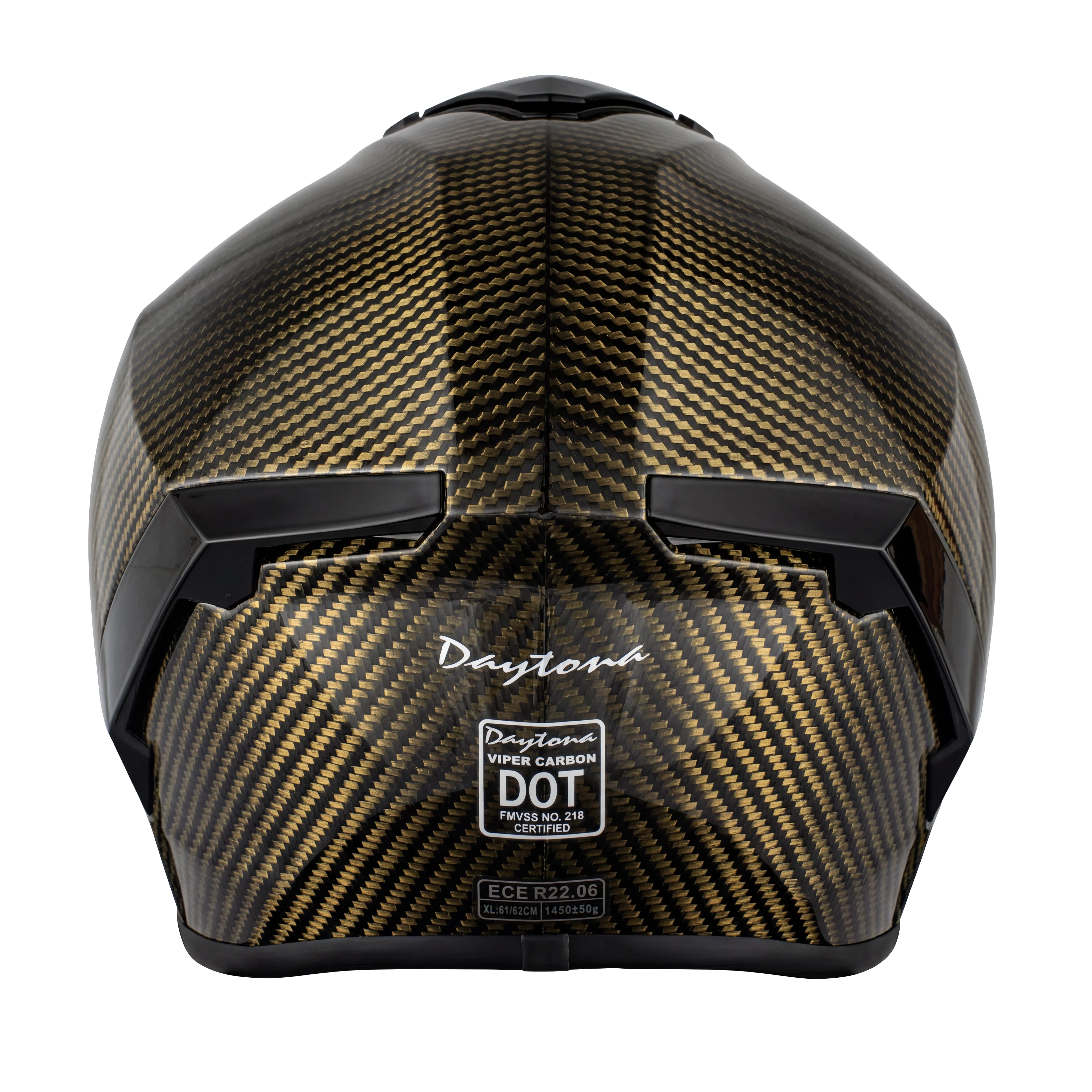 D.O.T. & ECE Daytona Viper- Gold Carbon Fiber - Image 4