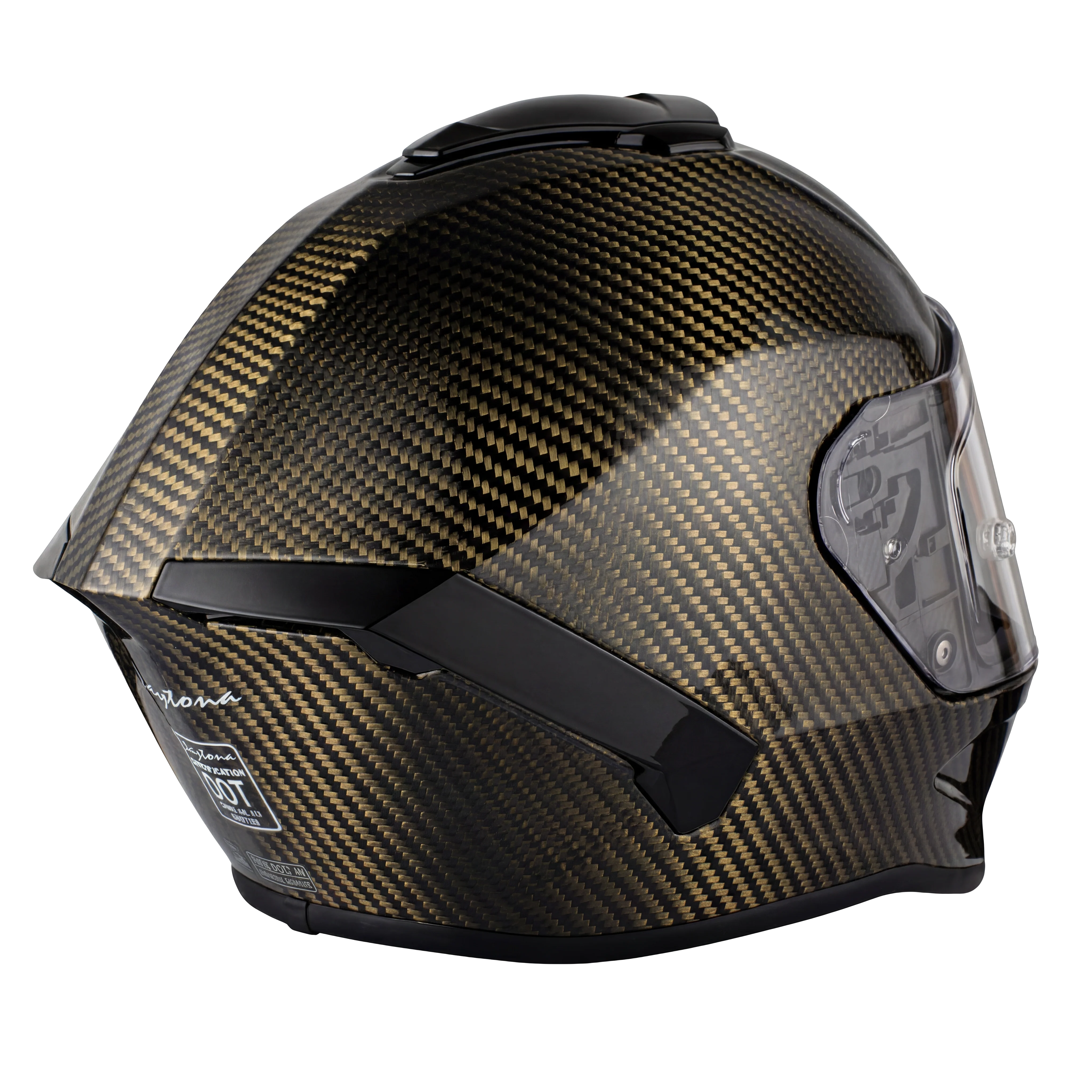 D.O.T. & ECE Daytona Viper- Gold Carbon Fiber - Image 6