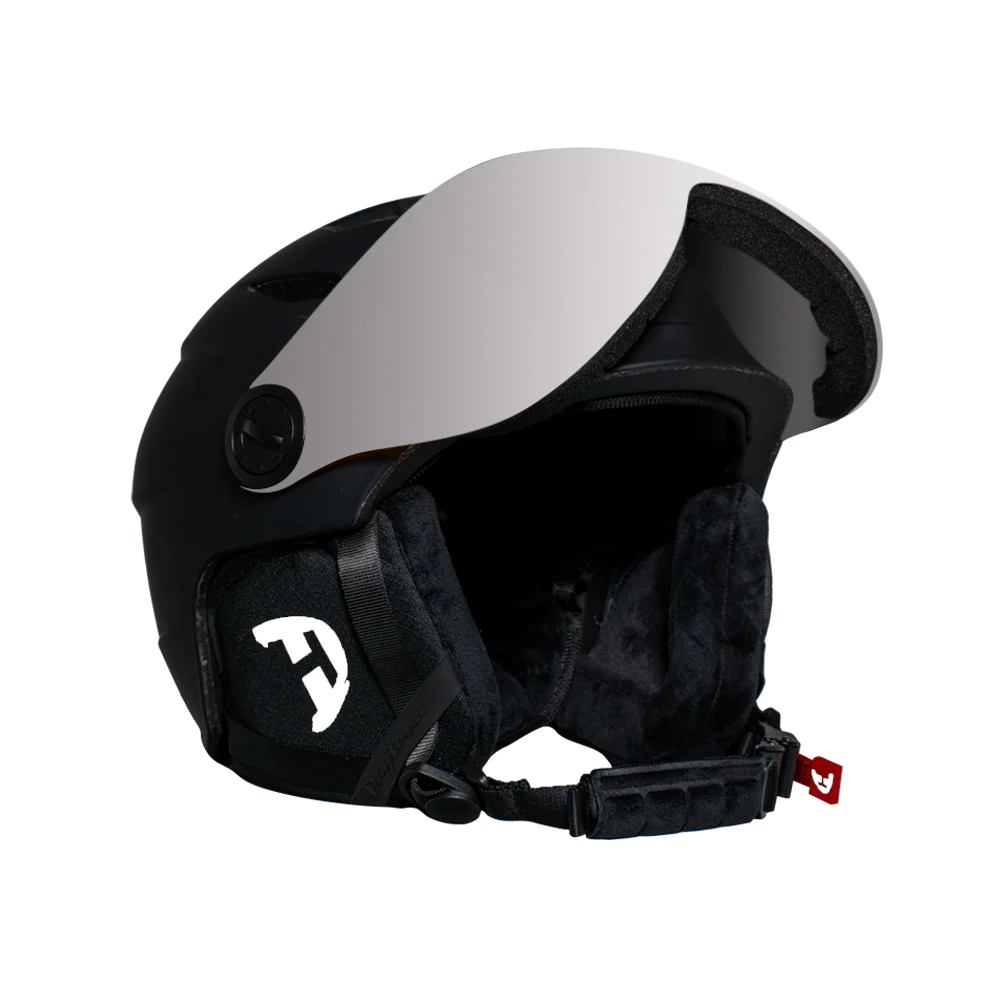 Daytona Carver Ski Helmet - Adjustable Ski Helmet for Men, Women & Youth - Dull Black with Anti-Fog Visor - Image 2