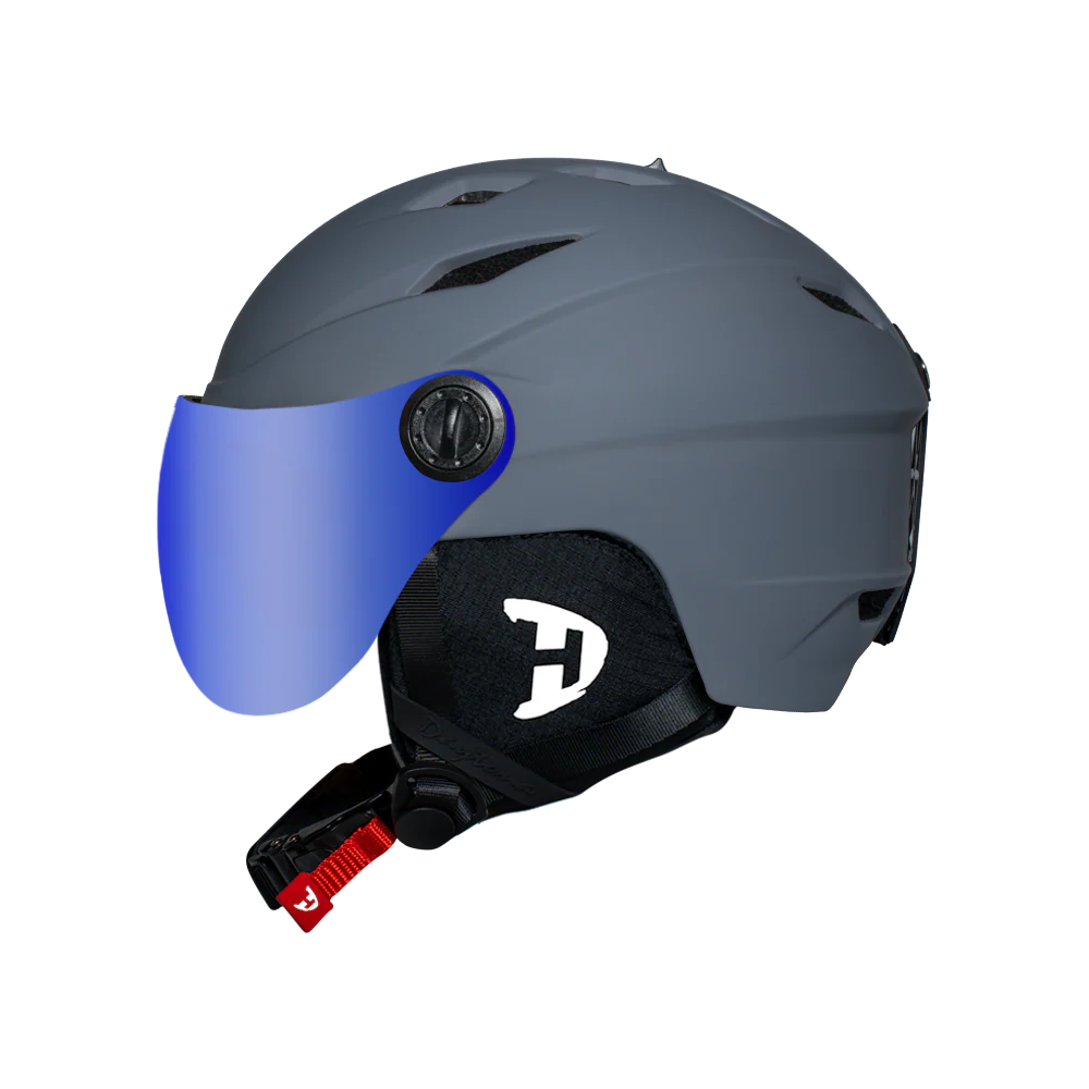 Daytona Carver Ski Helmet - Adjustable Ski Helmet for Men, Women & Youth - Dull Grey with Anti-Fog Visor - Image 13