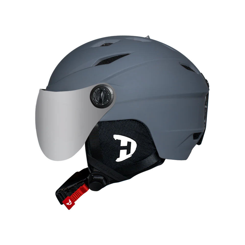 Daytona Carver Ski Helmet - Adjustable Helmet for Men, Women & Youth - Dull Grey with Anti-Fog Visor - Image 3