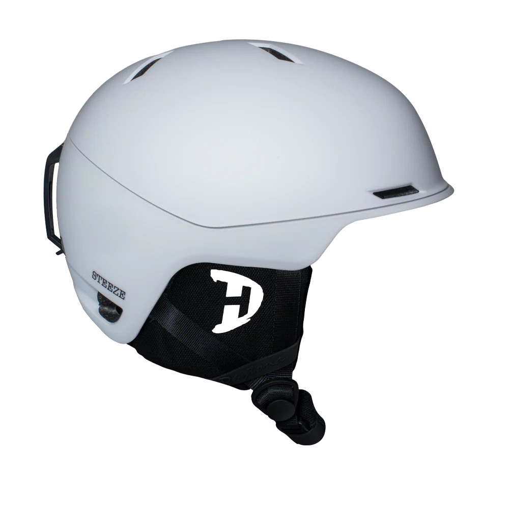 Daytona Steeze Snowboard Helmet - Adjustable Helmet for Men, Women & Youth - Dull Chalk White Finish