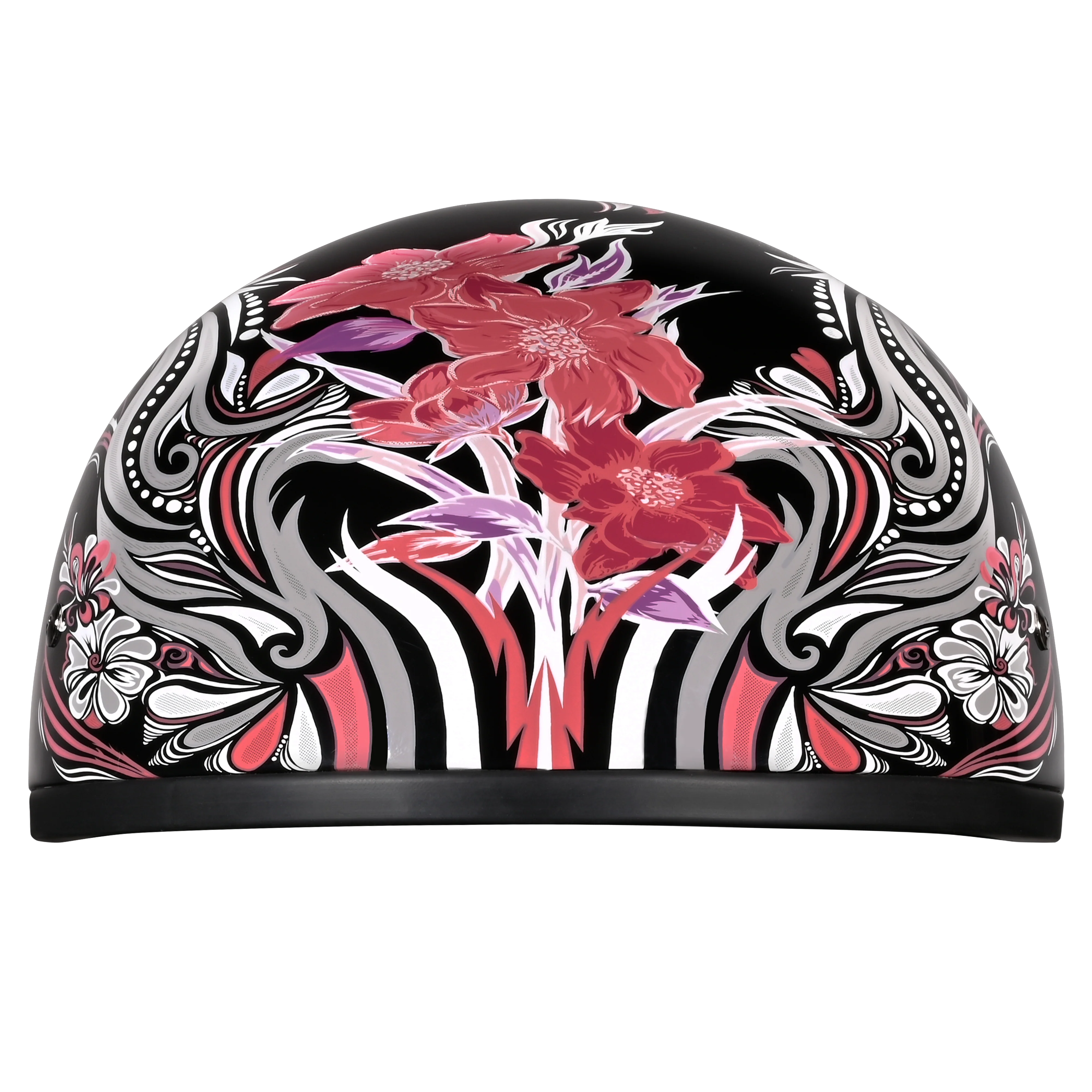 DOT Approved Daytona Motorcycle Half Face Helmet - Skull Cap Graphics for Men & Women, Scooters, ATVs, UTVs & Choppers - W/ Boss Bitch - Image 5